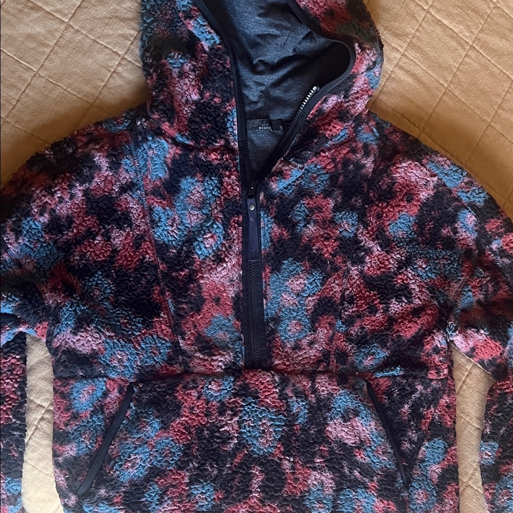 Prana Multicolor Fleece Pullover Jacket